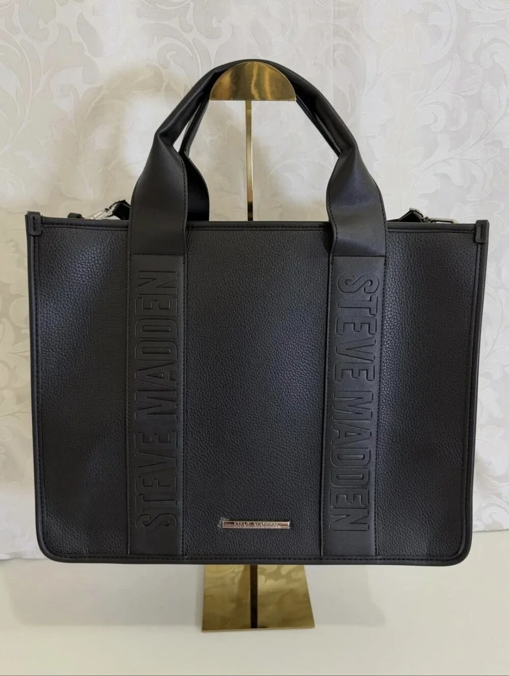 Steve Madden Black Tote Handbag